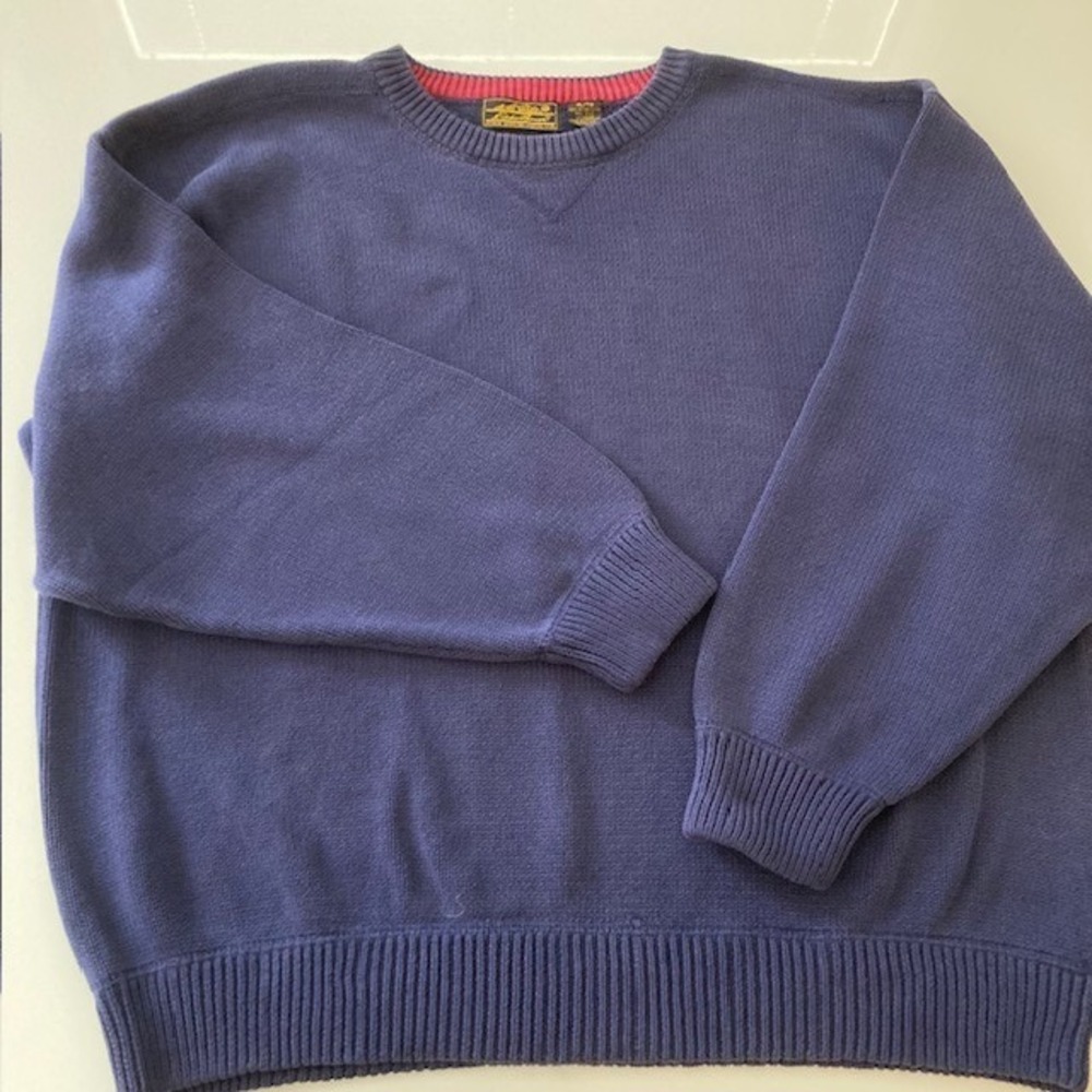 Eddie Bauer Thick Crew Neck 100% Cotton XXL Blue
